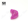 Dimidium Luna Naturalis Agate Purpura Druzy Gemmones ex Factory
