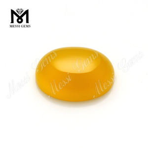 Factory Direct Vendite Oval Cabochon Gemstone Yellow Agate Beads