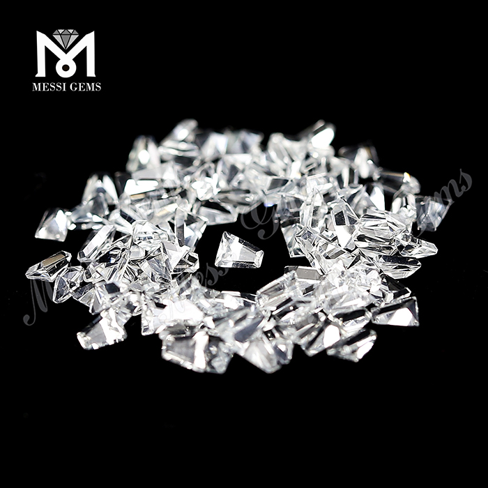 Natural White Topaz Stone Trapezoide 3x2x1.5 Naturalis Topazius Stone Pretium