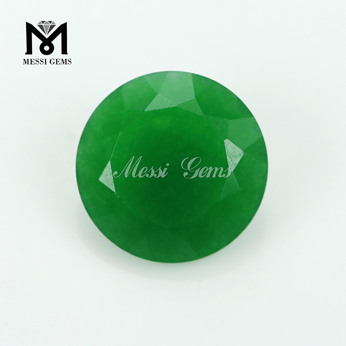 15mm rotundum viridis elit Jade gemma