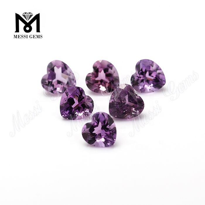 Solve cor informibus 8 *8mm amethystus lapis naturalis pro sale