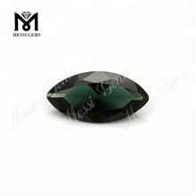 Solve gemma # 152 Marchionis Cut Dark Green Synthetic Spinel Stone