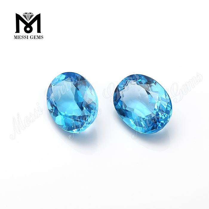 Radiation Blue Color Natural Topazius gemmis solutis