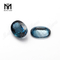 Naturalis ovalis sectis topazius lapidibus asperis pretio per carat london blue topaz
