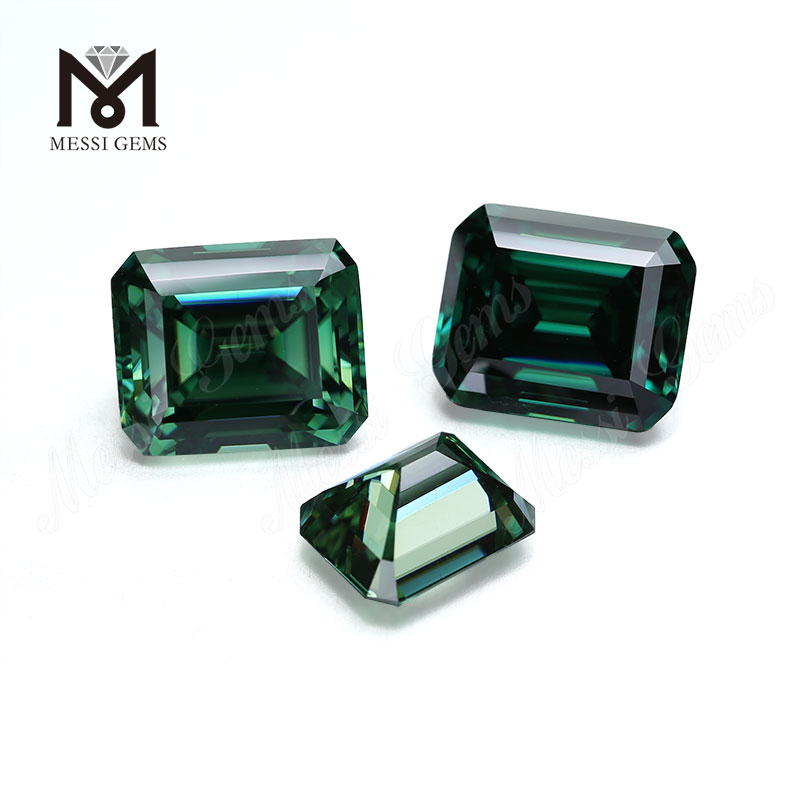 Lab creavit lapides pretiosos pretio per carat Octagonum viridis moissanite adamantino