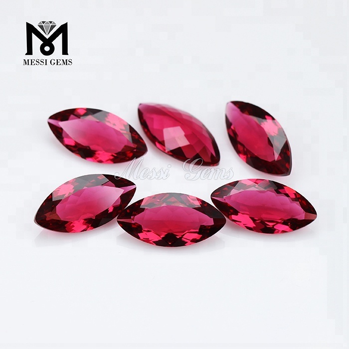 High Quality Wholesale Paraiba Color Marchionis Cut 15 x 30mm Gemstone Glass Stone