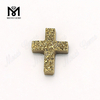 Gemmae Naturales expoliti 24K Aurum Crucis Agate Druzy Lapides