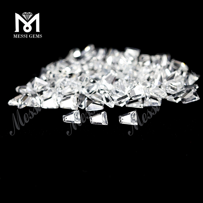 Natural White Topaz Stone Trapezoide 3x2x1.5 Naturalis Topazius Stone Pretium