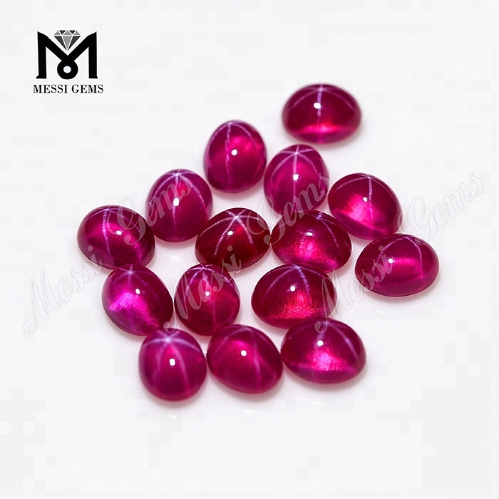 Lab creavit Star Sapphirus Carat Rubrum stella Ruby Stone Price