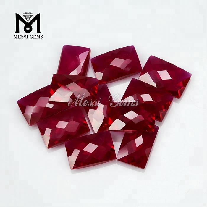 Wuzhou officinam 9x14MM corundum pretium synthetica ruby ​​​​