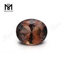 Calor Repugnans Oval Cut 12 x 14mm Brown Nanosital Synthetic Nano Stone