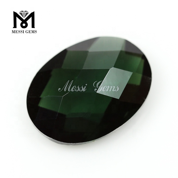 Faceted Oval Checkerboard Synthetic #152 Spinel Stones