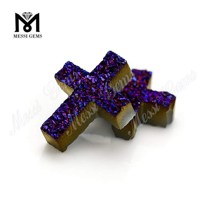 amethystus achates princeps qualitas crux druzy in Lupum pretium