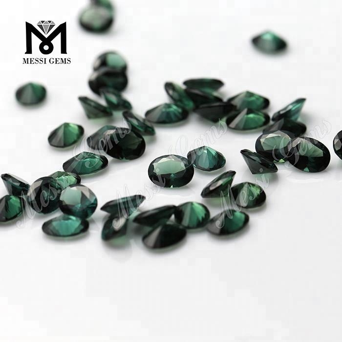Solve Faceted 152 # Oval Cut 6 x 8mm Green Spinel Gemstone