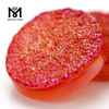 Druzy Stone Beads round Shape Red Color Natural Druzy Agate Gemstones MG-DR027
