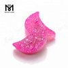 Lupum Agate Druzy Stone Moon Shape Pink Color Naturalis Druzy