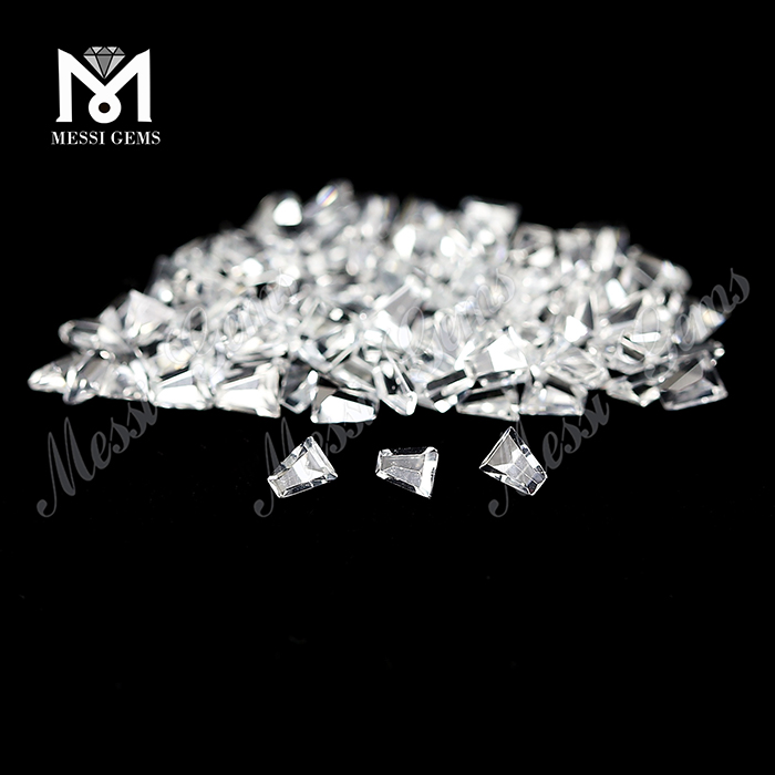 Natural White Topaz Stone Trapezoide 3x2x1.5 Naturalis Topazius Stone Pretium