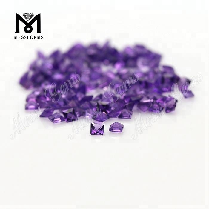 Quadratus 2.5 x 2.5 mm lapis amethystus naturalis