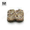 Flower Shape Rose Gold Druzy Stones for Jewelry Makeing, Druzy Agate Stone