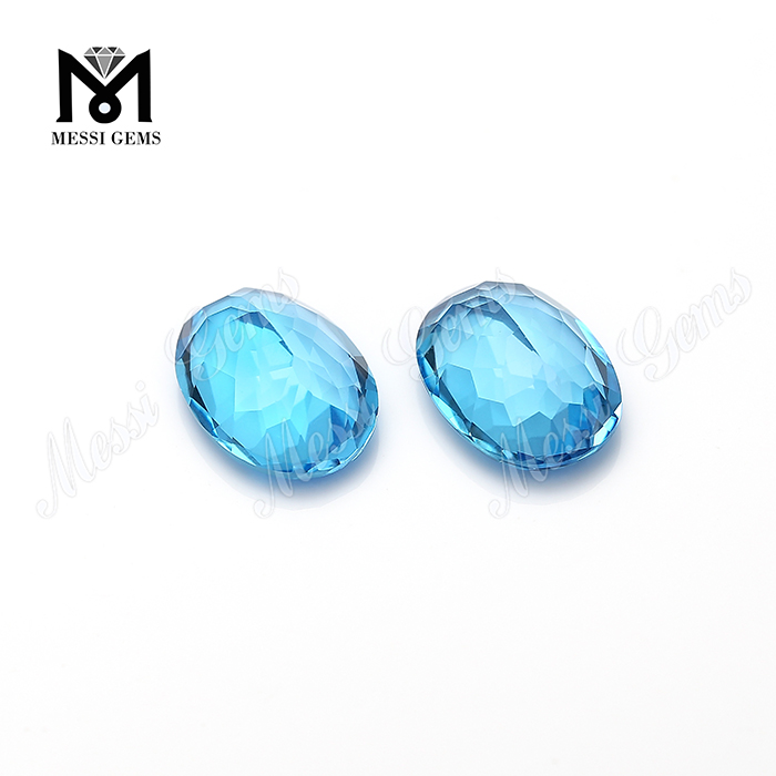 Radiation Blue Color Natural Topazius gemmis solutis