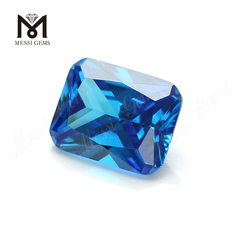 Synthetica Cubica Zirconia Tutus Price Octagon Cut Aqua CZ Stone