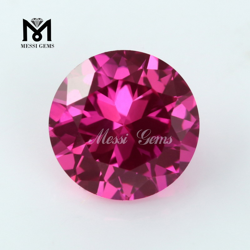 Tutus 8MM Color Curundum Synthetic Ruby For Ring
