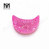 Lupum Agate Druzy Stone Moon Shape Pink Color Naturalis Druzy