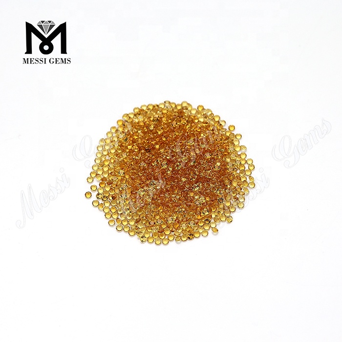 machinae parvae rotundi officina1.75mm lapideae citrinae mole naturali incisae