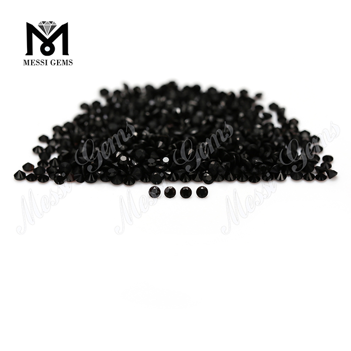 Pretium officina lapidis 2mm, lapidis achates naturalis nigerrimi