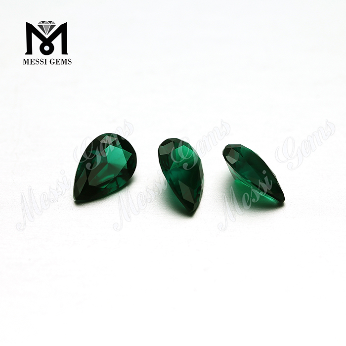 LAB Created Smaragdus Gemstone 6x9 Pear Shape Green Smaragdus pro Ringo