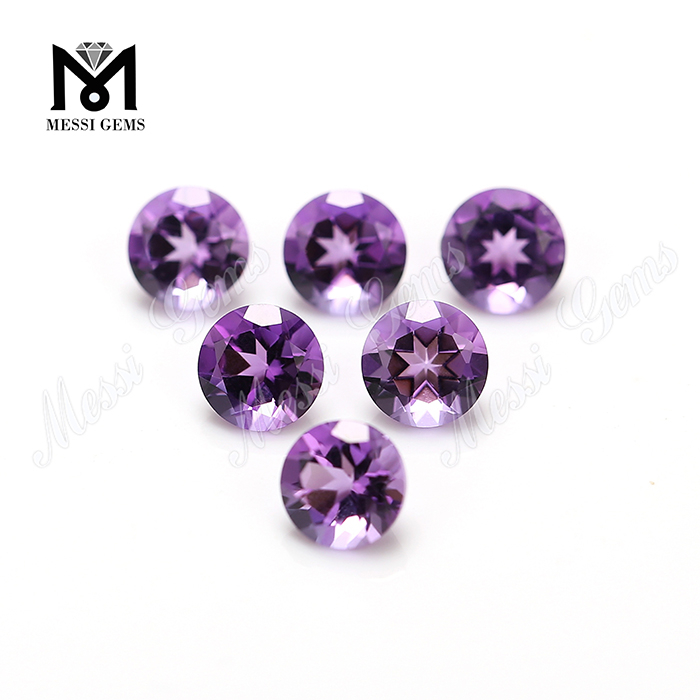 High Quality 6mm Round Hydrothermal Quartz Amethystus Stone Price