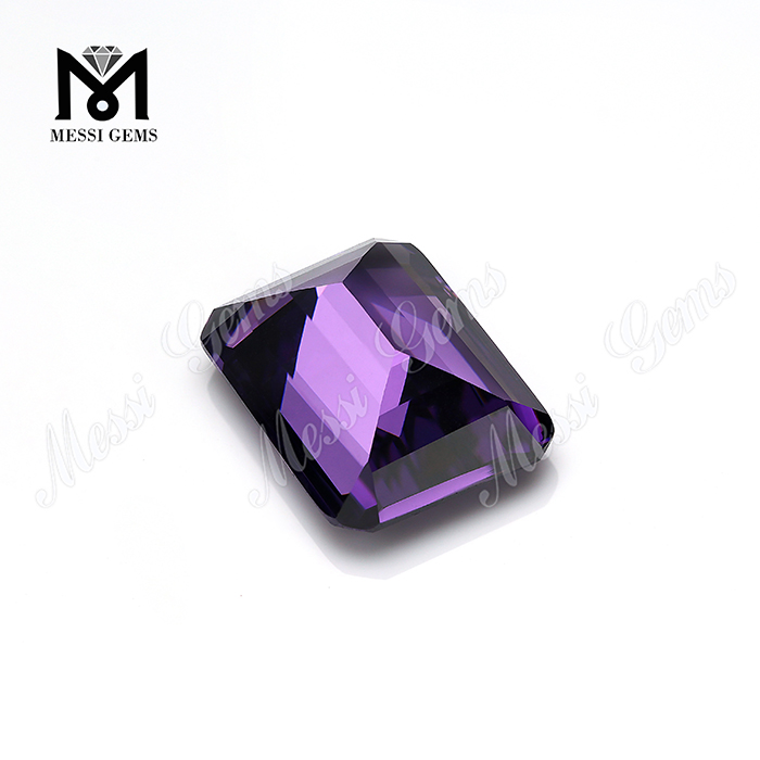 synthetica octagonum figura amethystus zirconia gemmae solutae