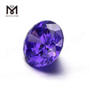 Wuzhou Factory Round Cut Lab Partum Violet Color CZ Lapides