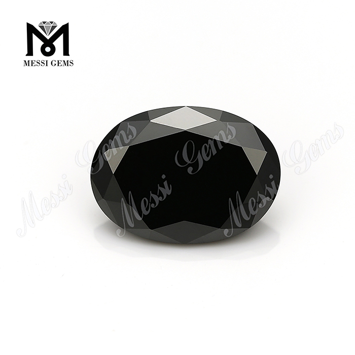 Oval Black CZ Saxa Cubica Zirconia CZ Gemmae solve