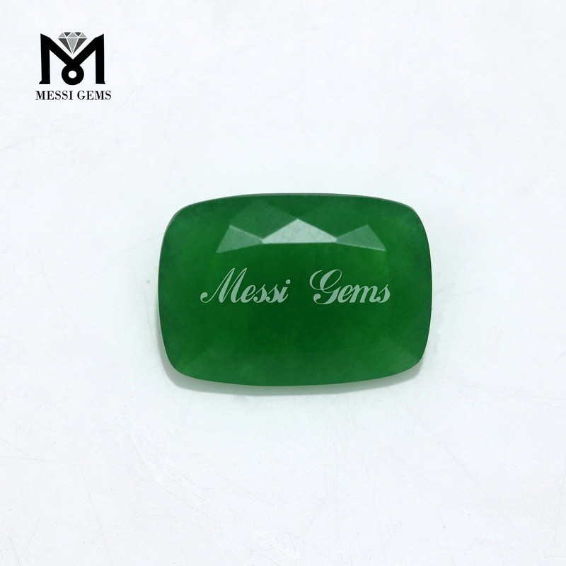 Green Quartz Cushion 10 x 14 mm