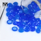 Hot Sale Fashion Gemstone Oval Agate Beads 8x10 solve Blue Agate Stone