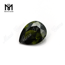 Pira Cut solve CZ Beads Synthetica Cubica Zircon Olive Cubica Zirconia