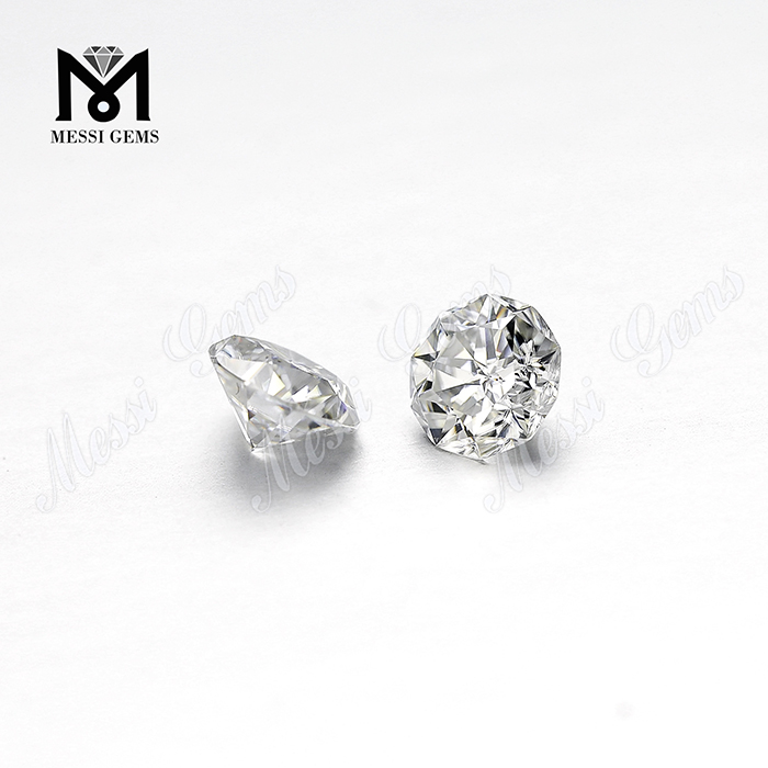 Saccharum moissanite adamas lapis circum Faceted Cut