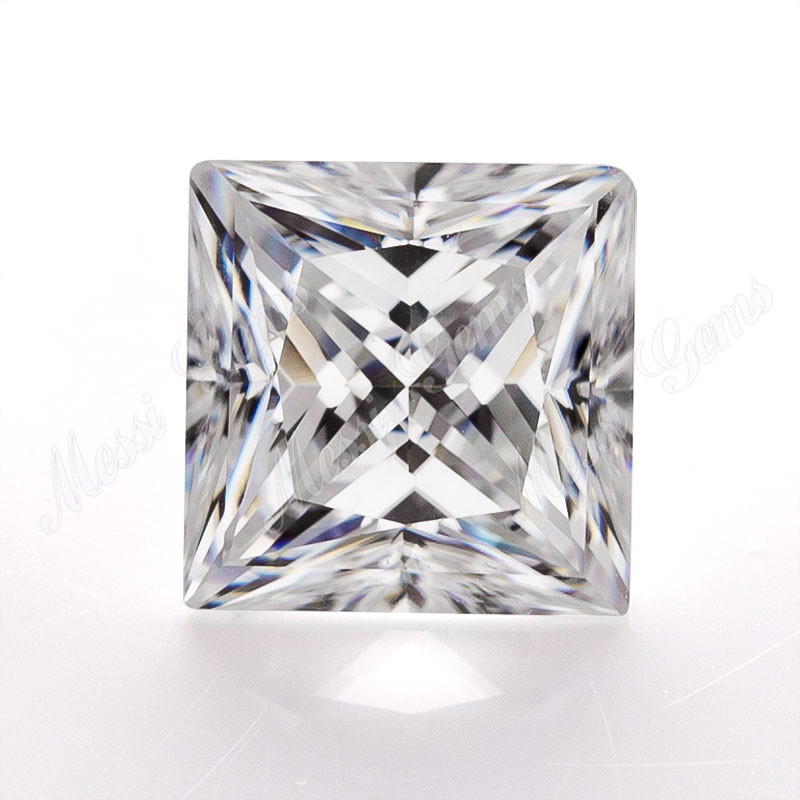 princeps quadratus recisa lapis moissanite ungue adamantino