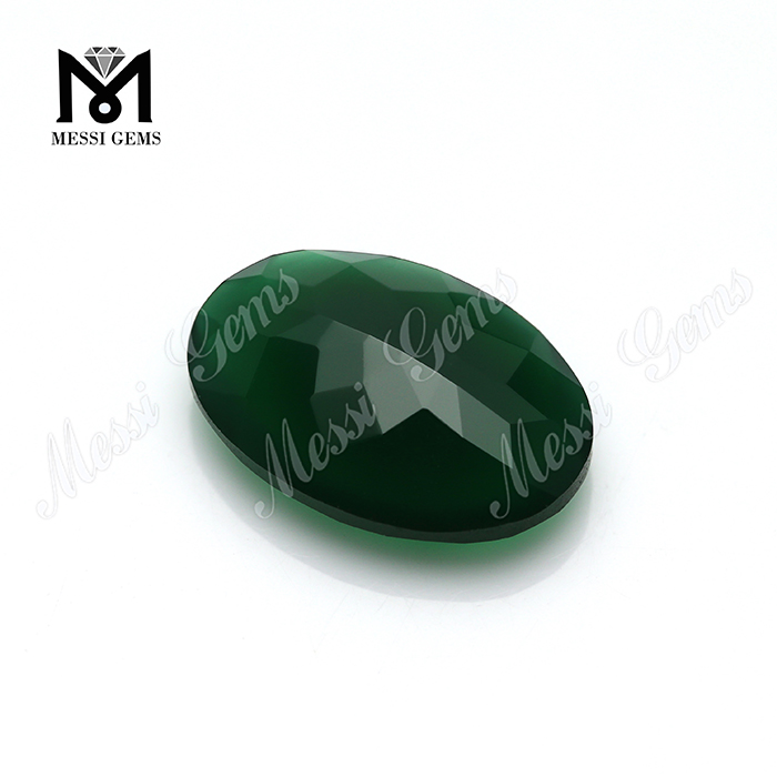 Hot Sell Price Agate Beads Oval Cut Gemstone Green Brazil Agate Stone