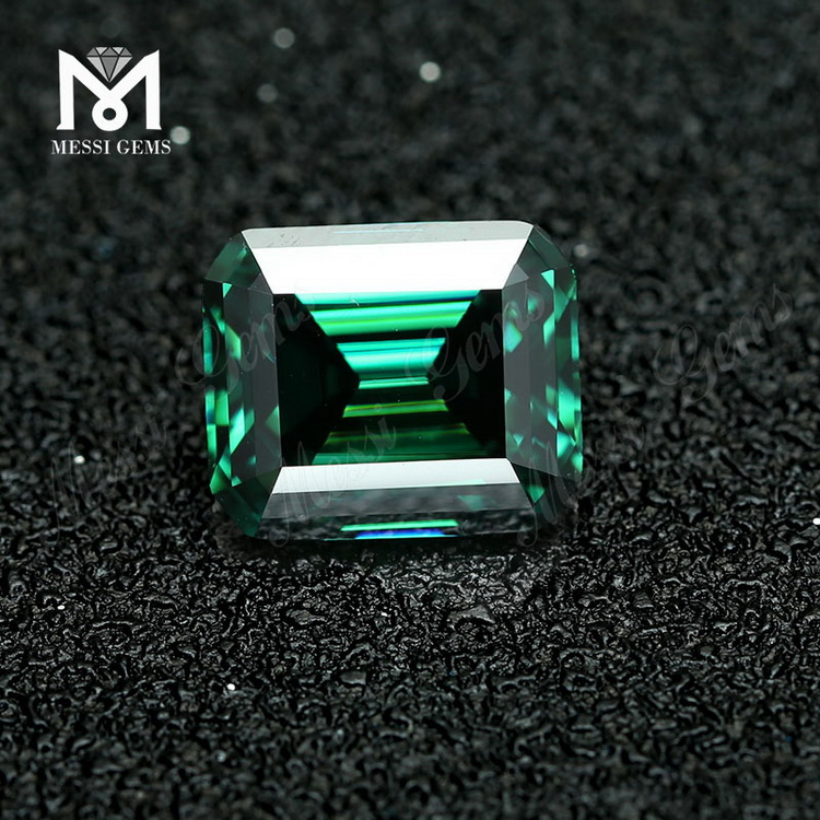 Lab creavit lapides pretiosos pretio per carat Octagonum viridis moissanite adamantino
