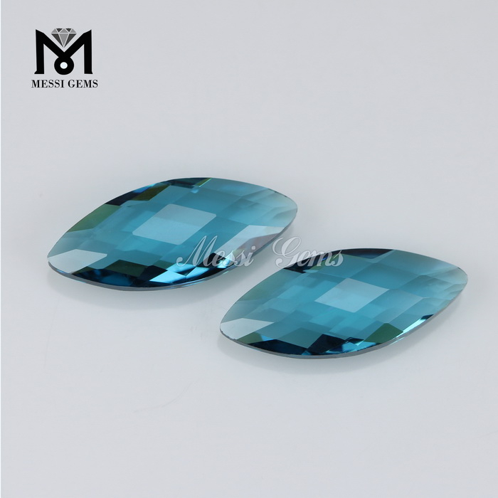 Fashionable Marchione Double Briolette 8x19mm London Topazius Crystal Vitri Lapides