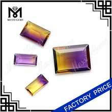 Color Mix Quartz Ametrine Baguette Cut 8x16MM Amethrine Gem