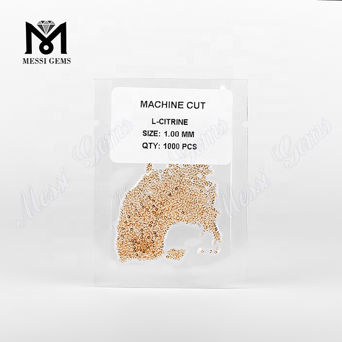 machinae parvae rotundi officina1.75mm lapideae citrinae mole naturali incisae