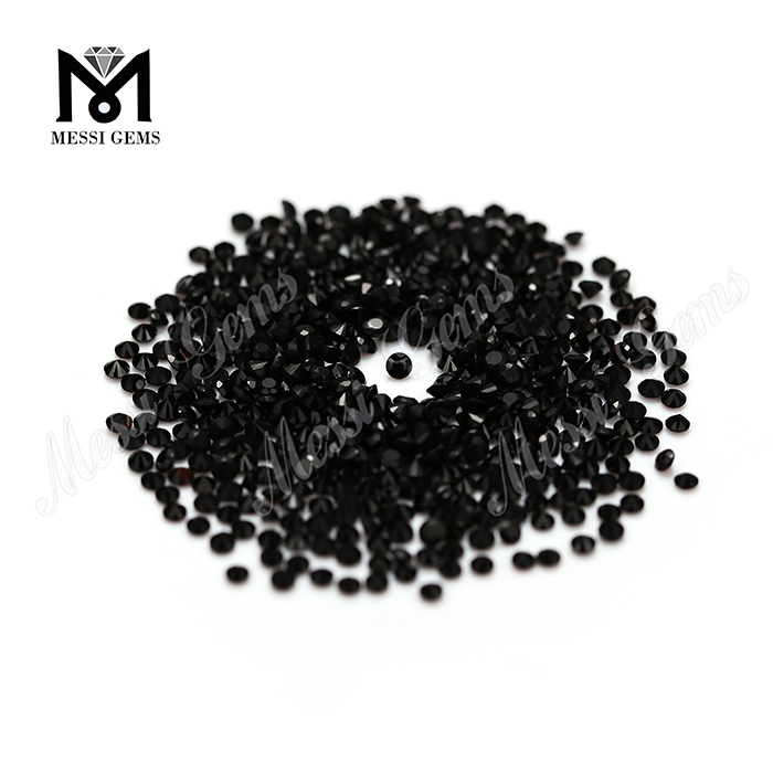 Pretium officina lapidis 2mm, lapidis achates naturalis nigerrimi
