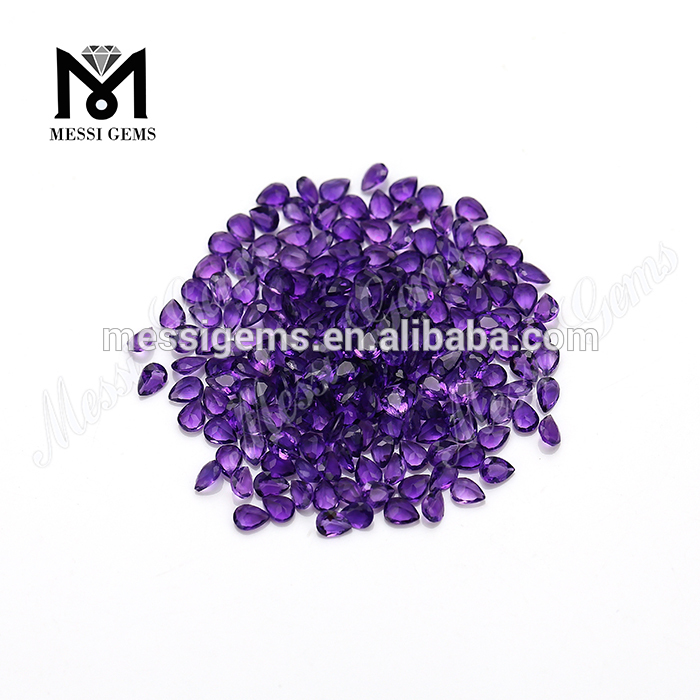 pirum sectis 3 x 4 mm laxis naturalis amethystus lapis