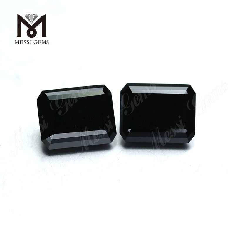 Black Moissanite Diamond Factory Price Synthetic solve Gemstone Smaragdus Cut 