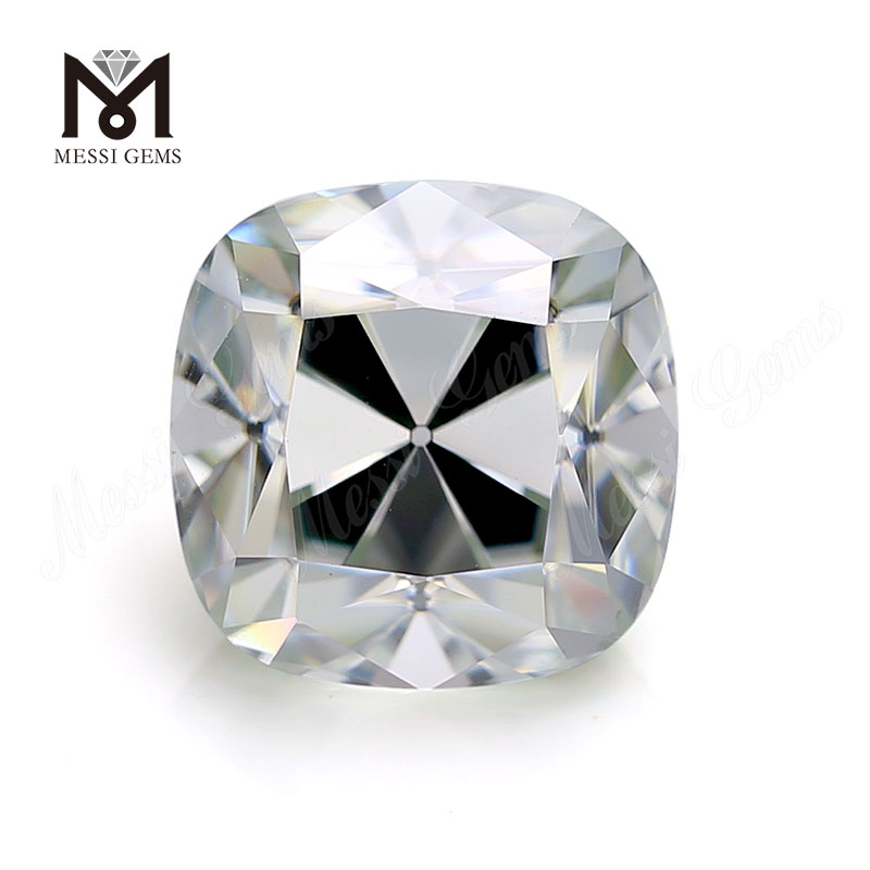 Cushion Cut White Solitaire moissanite Adamas DEF Color