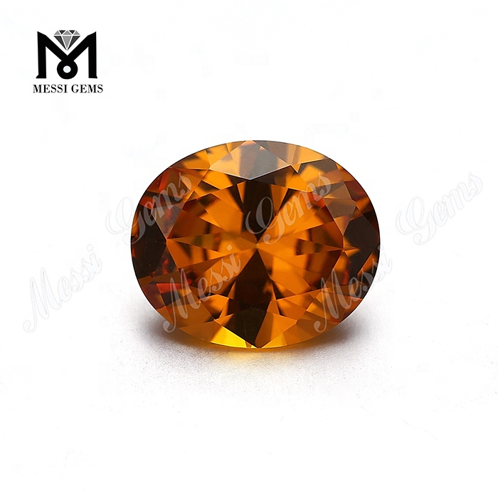 Hot Sale 10*12mm Oval Citrine Color Nanosital Stone