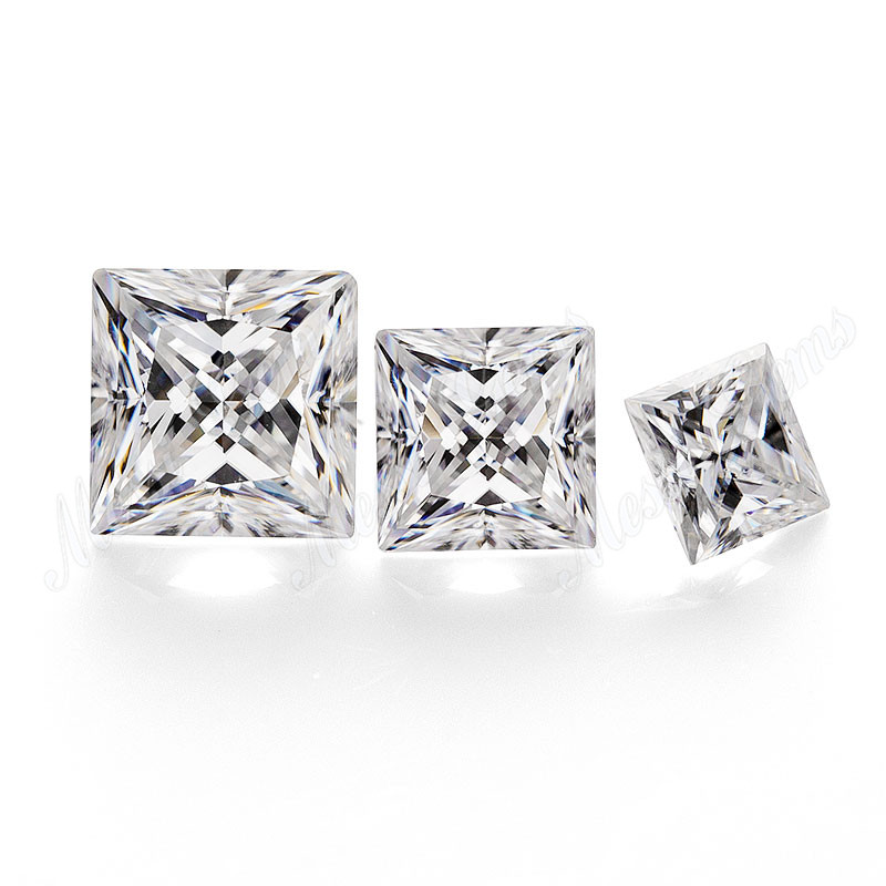 princeps quadratus recisa lapis moissanite ungue adamantino